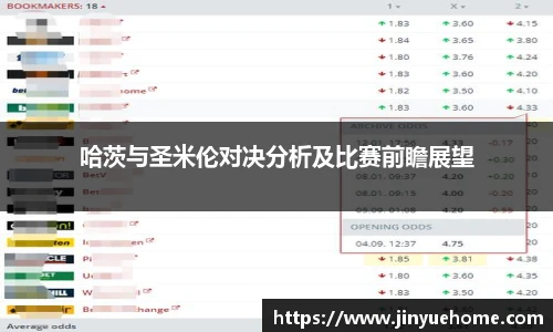哈茨与圣米伦对决分析及比赛前瞻展望